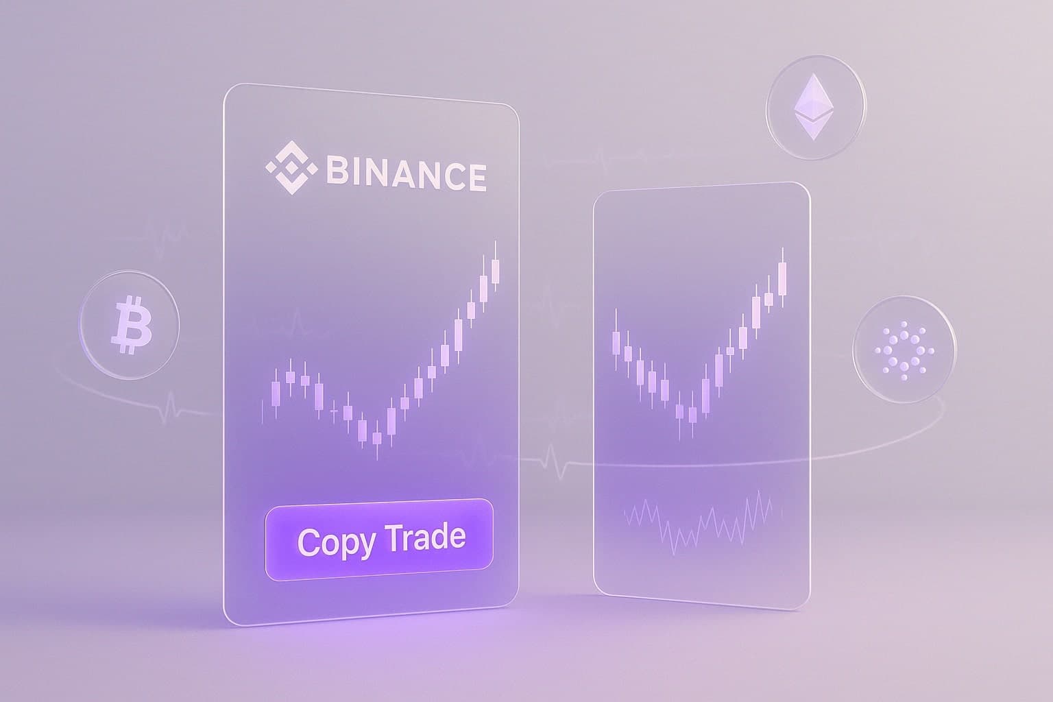 Interface de copy trading Binance