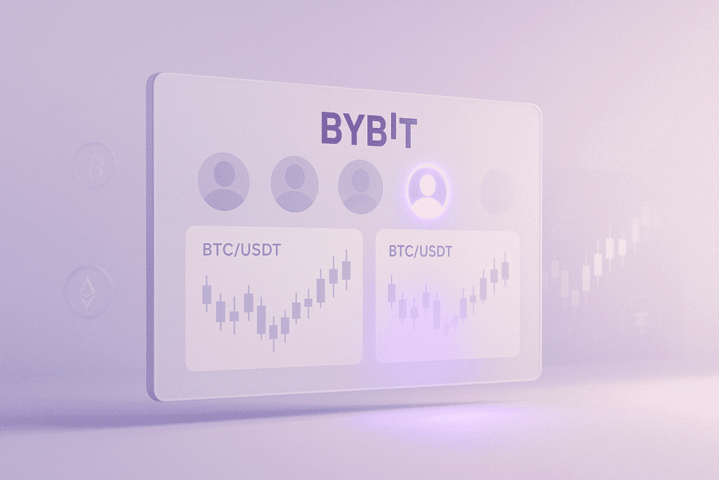 Interface du copy trading de Bybit