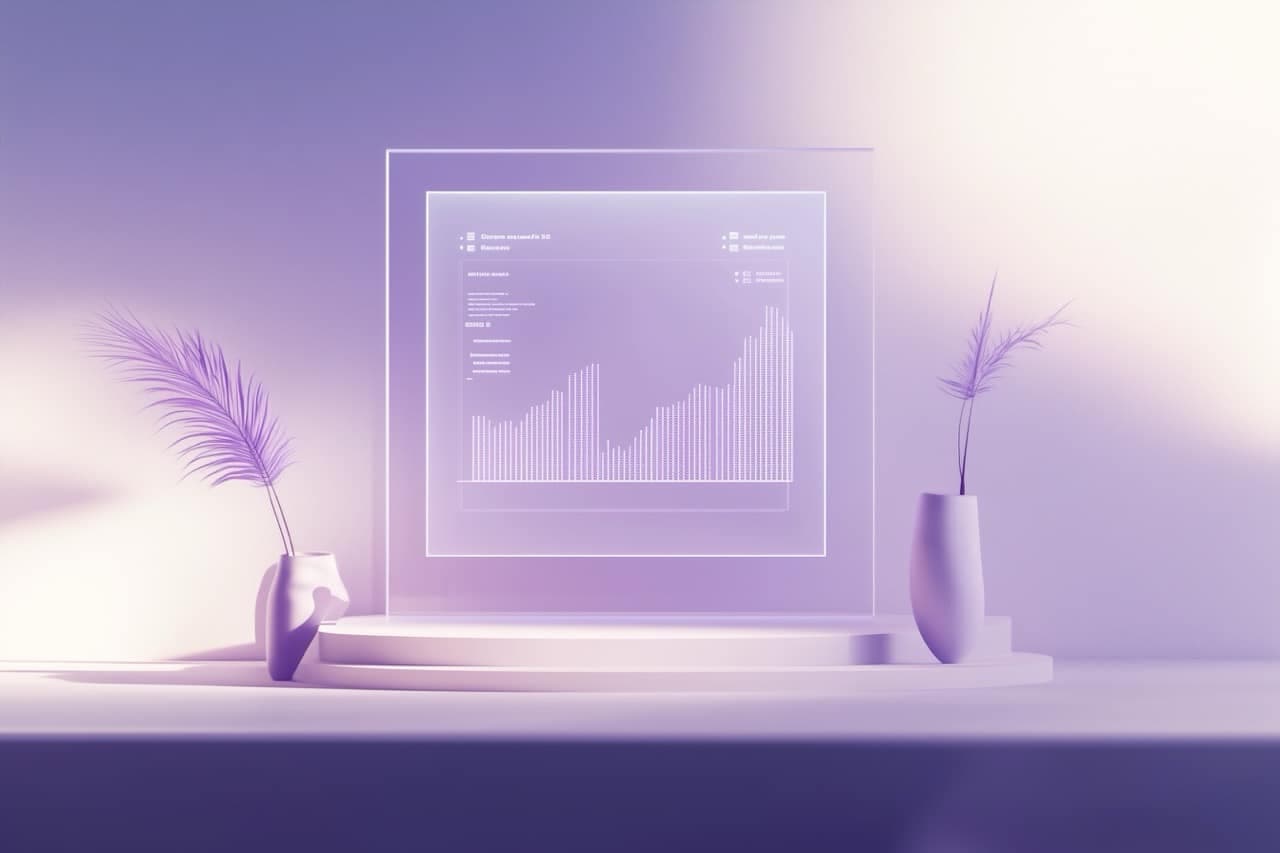 Une image minimaliste de simulateur de trading