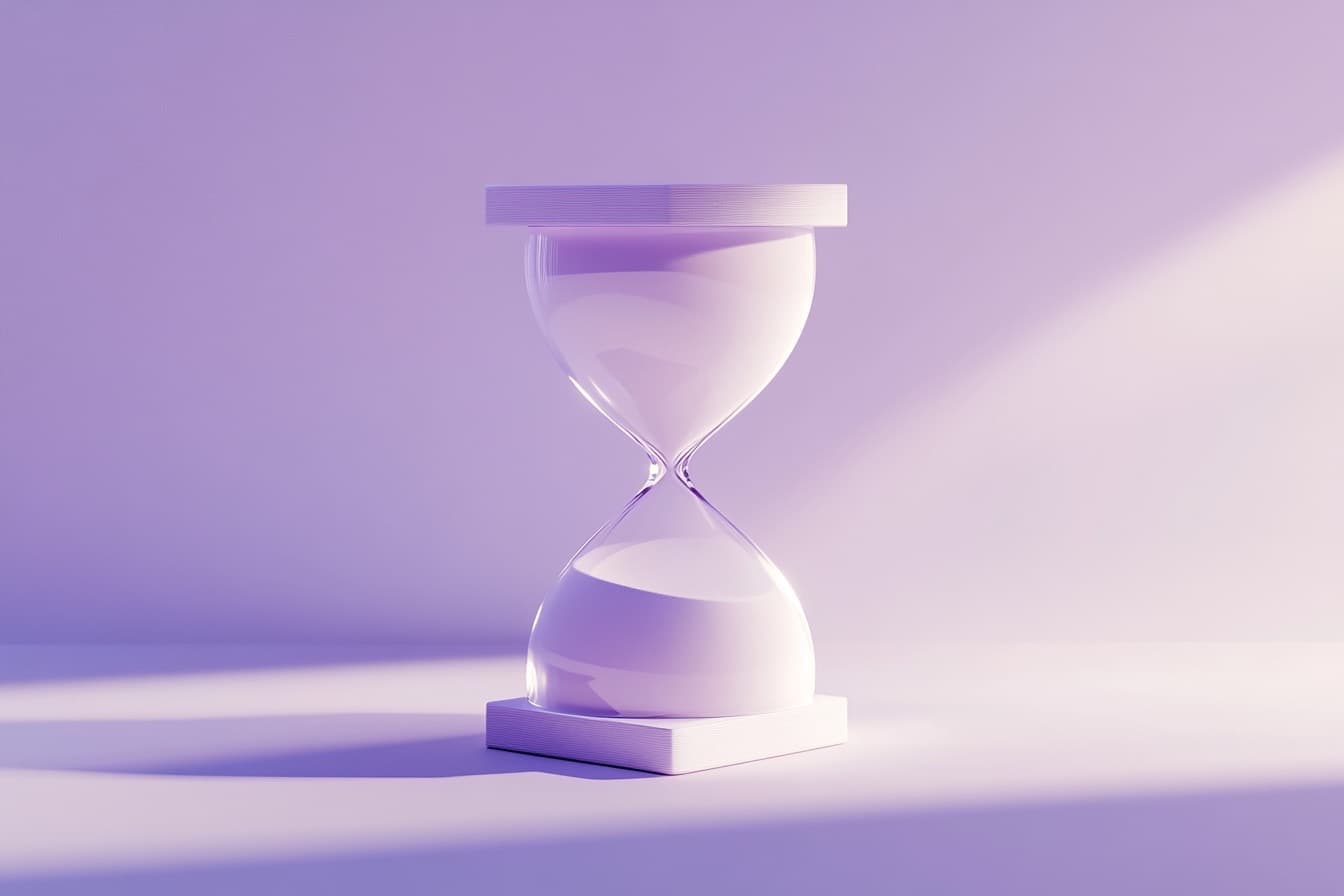 Une image de sablier illustrant le temps que prend un backtest